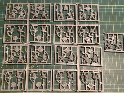 Warhammer Fantasy 4. Edition 34 Goblin Warriors Krieger Plastic New on Sprue OOP
