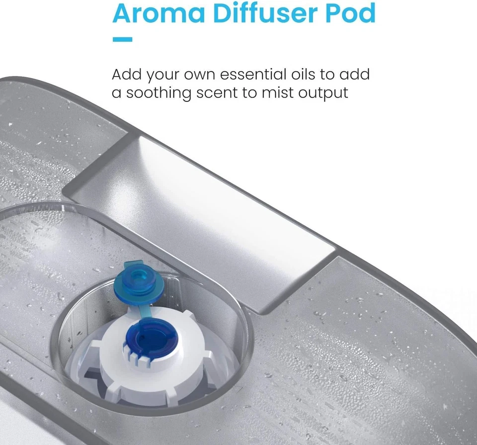 Pro Breeze 5.6L Ultrasonic Humidifier & Aroma Diffuser – Cool/Warm Mist with LED - Image 3 of 4