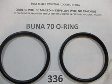 336 O-ring 2-7/8" ID x 3-1/4" OD x 3/16" thick. Buna-70. Quan 2