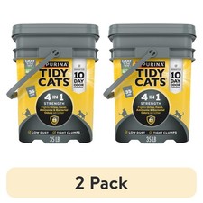 Purina Tidy Cats 4-in-1 Clumping Cat Litter Floral 35 lb 2 Pack FREESHIP