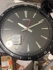 Seiko Round Analog Wall Clock Quiet Sweep Sec...