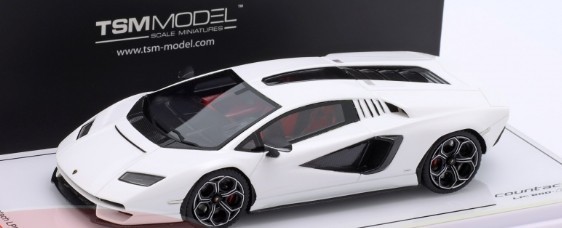 Lamborghini Countach LP800-4 2022 True Scale Models 1/18 blanc