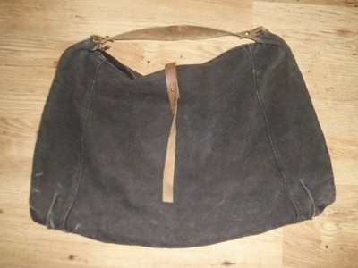 the moshi*Schultertasche*Shopper*Kanvas*derb*Lederhenkel*RV*~ 68cm x 43cm*Baumwo