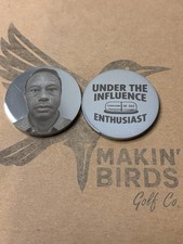 Tiger Woods Mug Shot Golf Ball Marker 1.25 Stainless Steel Laser Engraved