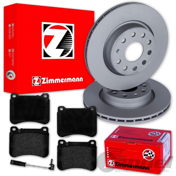 Zimmermann Bremsscheiben + BelÄGe Vorne FüR Mercedes C-KLASSE W203 + CLK A/C209-image