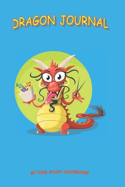 "Dragon Journal: Kids' Notebook 6X9\" 100 Pages Blank/Lined Fantasy"-image