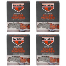 4x Bartoline Exterior Filler Cement-Based Formula Cracks Holes Gaps Repair 1.5kg