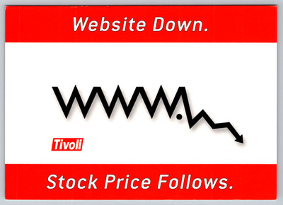 c2000s Tivoli Systems Advertising Website Down Graphic Postcard