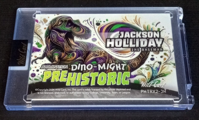 2024 Wild Card Dino-Might Jackson Holliday Rookie Prehistoric