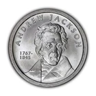 2013 NORFED AOCS Fifty Andrew Jackson 1 oz .999 Fine Silver Art Round