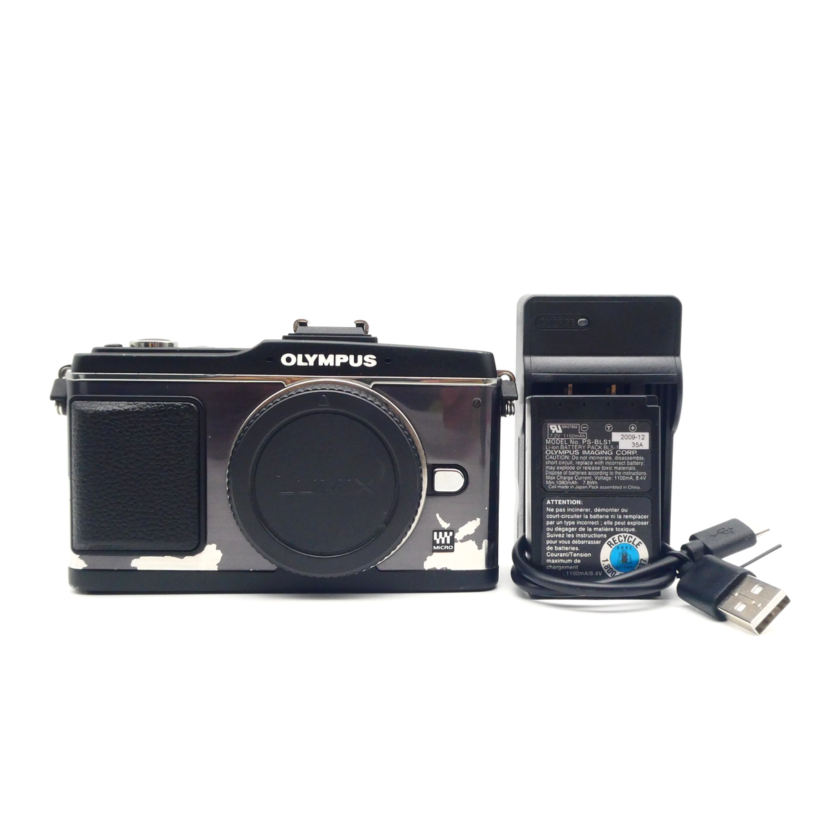 Olympus E-P2 Pen 12.3MP Digital Camera - Black (Body Only) #502 | eBay