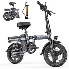 14" Foldable Electric Bike for Adults Teens, 48V 500W Commuter EBike 31 Miles