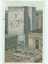 Divided-Back BILTMORE HOTEL New York City NY B4755