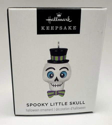 Hallmark Keepsake Halloween Spooky Little Skull MINIATURE Ornament 2025