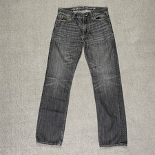 American Eagle Jeans Mens 30 x 32 Black Slim ...