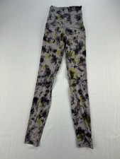 Lululemon Womens Size 0 High Rise Leggings Gray Tie Dye Green Full Length