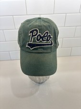 Vintage Polo Sport Ralph Lauren Strapback Hat Embroidered Script Spellout