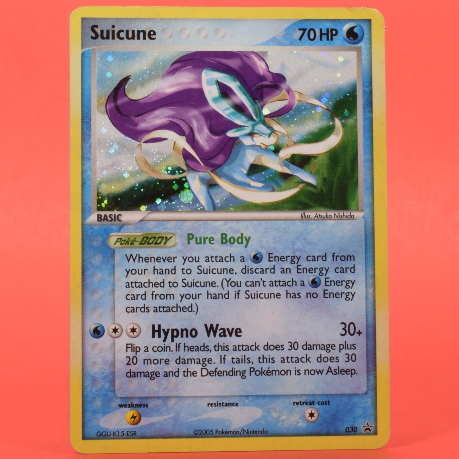 Pokemon TCG English Card Nintendo Black Star Promo 030 Suicune Holo