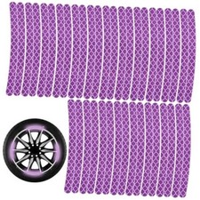 40 Pcs Reflective Wheel Rim Stickers, High-Visibility Waterproof Night Safety