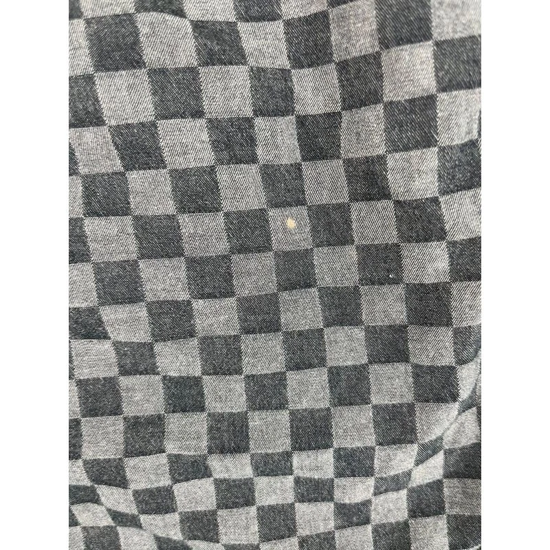 Men’s grey black checkerboard short sleeve Vans button-up shirt XXL good  - Image 2 of 4