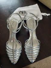 Zara Kitten Heel Sandals.Size 38