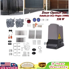 2500lbs Electric Automatic Sliding Gate Opener Motor Keypad+2 Remote Control