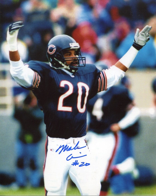 MARK CARRIER signed photo in action Chicago Bears 1990-96 (c) ROY