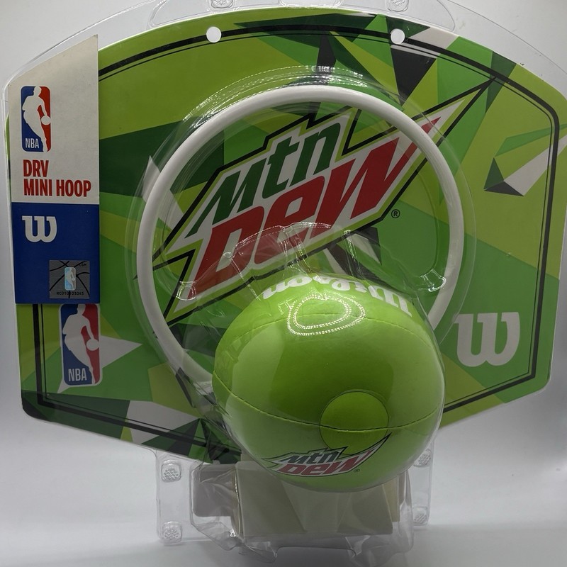 Mountain Dew DRV NBA Basketball Mini Hoop Wilson Brand New Sealed Collectible!