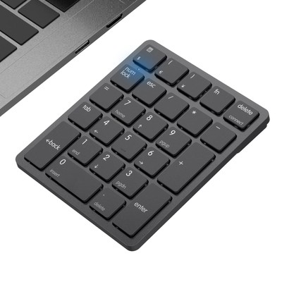 Bluetooth Number Pad Wireless Numeric Keypad Numpad 26 Keys Portable Mini Fin...