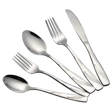 30 Pieces Stainless Steel Flatware Cutlery Silverware, Service for 6