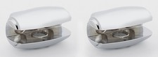Alno A6650-PC Royale Bath Glass Shelf Brackets Only Polished Chrome
