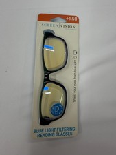 ICU Eyewear Screen Vision Blue Light Filtering Reading Glasses Unisex Gray 1.50