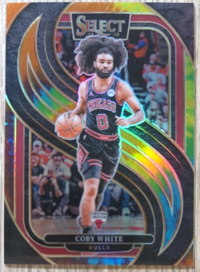 2024-25 Panini Select - Premier Level Coby White #126 Tie-Dye Prizm /25