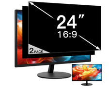 2 Pack 24 Inch Privacy Screen for Computer Monitor 16:9 Aspect Ratio AntiScratch