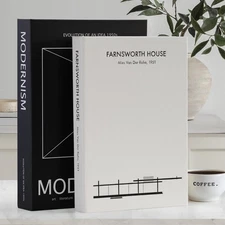 Decorative Book for Home Decor - Aesthetic Fake Books for Coffee Table Decora...