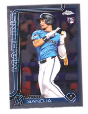 2025 Topps Chrome #76 JAVIER SANOJA RC Rookie Miami Marlins QTY AVAILABLE