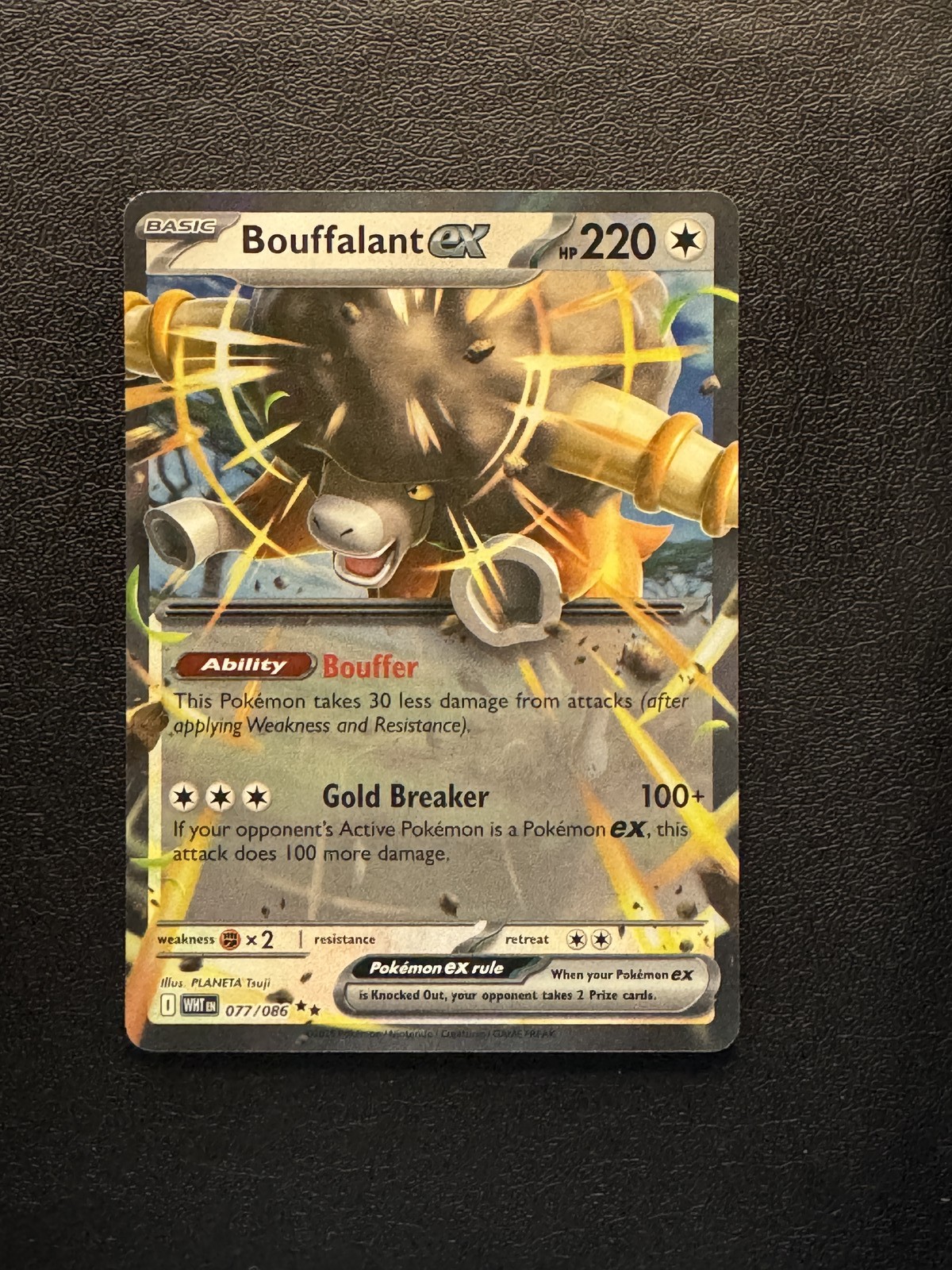 Bouffalant ex 77/86 White Flare Double Rare NM