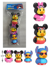 Disney Duckalooz Summer Ducks Set Of 3 Mickey Mouse Minnie Mouse Stitch NEW