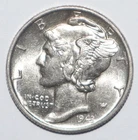 1943 Mercury Dime CHOICE BRILLIANT UNCIRCULATED (K221)