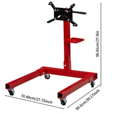 1250 lbs Engine Stand | Motor Hoist Dolly Mover Car Auto Repair Rebuild Jack