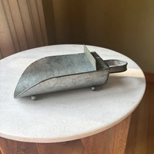 Vintage Primative Galvanized Scoop Grain Feed Country Rustic Kitchen Decor