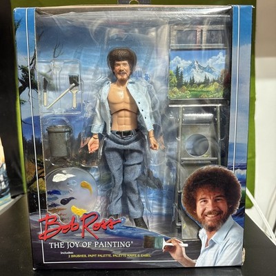Bob Ross The Joy of Painting Collector's Edition Action Figure w/ Brushes