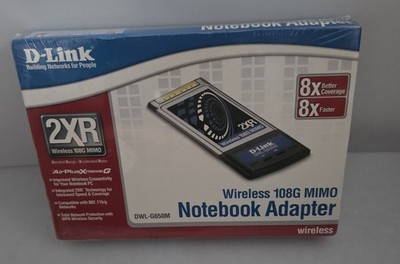 D Link Wireless 108G Notebook Adapter Karte DWL-G650M Brandneu Versiegelt 