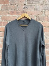 VINTAGE Helmut Lang Sweater, Sz 50, Deep Charcoal, Italy