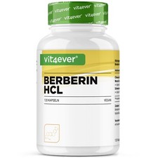 Berberine - 120 capsules of 500 mg - extra high dose + vegan berberine