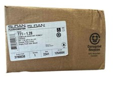 NEW Sloan Closet Flushometer SFSM 111-1.28 3780038 Chrome W/ EBV500A Battery