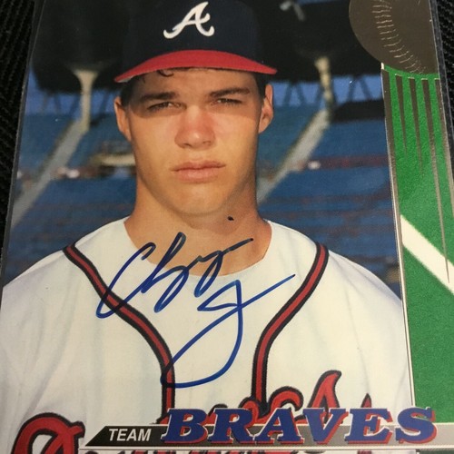 1993 Topps TSC Atlanta Braves Team Chipper Jones Pack Certified Auto Autograph - Bild 3 von 3
