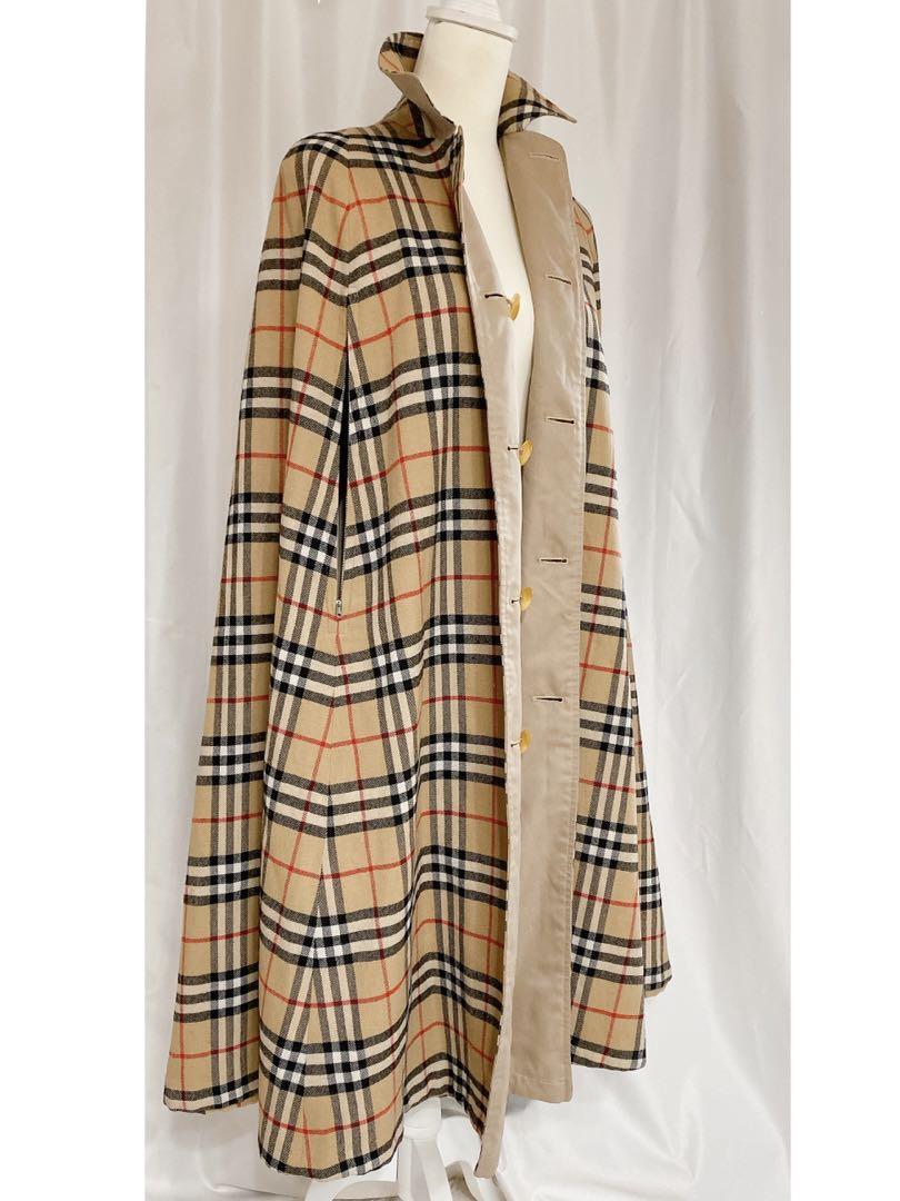 BURBERRY Vintage Made in England Cape Long Coat | eBay