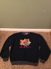 Vintage Disney Store Winnie The Pooh 100 Acre Wood Friends Size S Sweatshirt