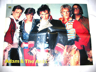 ADAM & THE ANTS / NELSON PIQUET - Pop Rocky Poster - gefaltet - Sammlerstück